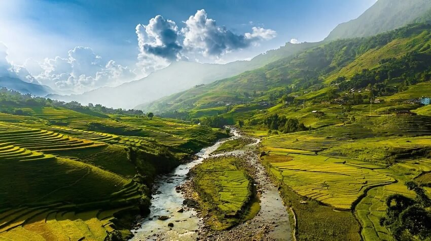 Les paysages sont si beaux qu'ils ressemblent à des peintures